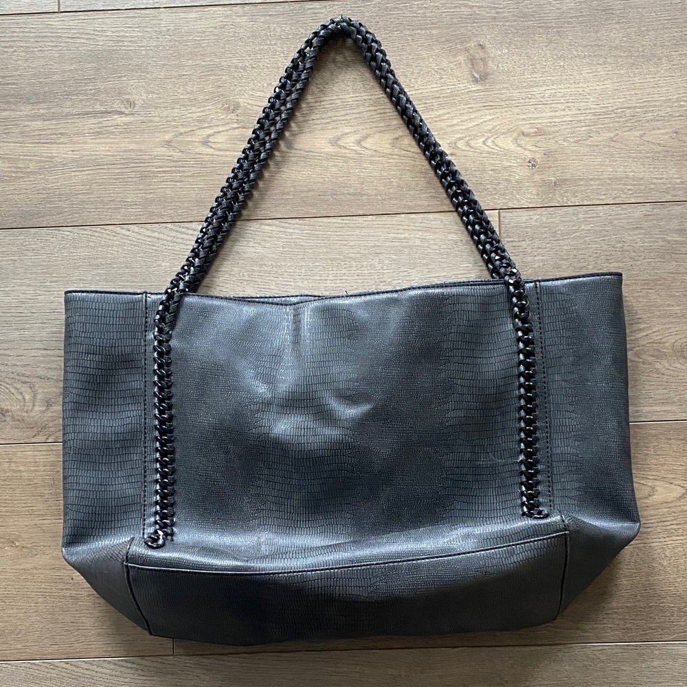 Mossimo Supply Co. Black Braided Handle Tote